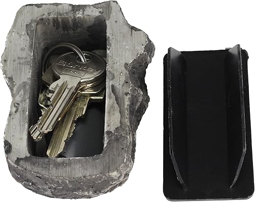 Stein Mit Geheimfach – Größere Größe – Gefälschter Stein Fühlt Sich an Und Sieht Aus Wie Ein Echter Stein – Schlüsselsafe – Verstecken Sie Ihren Ersatzschlüssel Im Stein Außen - Cheap-Us