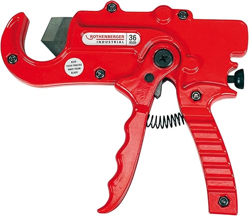 ROTHENBERGER Industrial Kunststoff Rohr Abschneider zum Trennen von Plastik Rohren & Mehrschicht Verbundrohren bis Ø 36 mm, 36010 - Cheap-Us