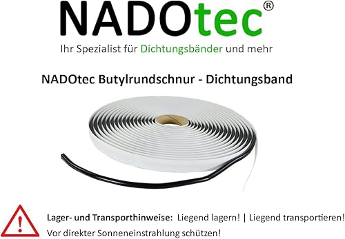 Butylrundschnur Schwarz 6 mm x 8 m. Profi ISO 9001 - Cheap-Us