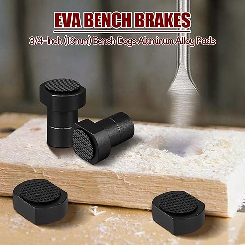 8 Stück Aluminiumlegierung Bankhaken Bench Dogs Bank-Hundeklemme Holzbearbeitungstisch Spannbacken Werkzeug Hobelbank Zubehör für 19/20 mm Hundeloch(Rot, 20 mm) - Cheap-Us