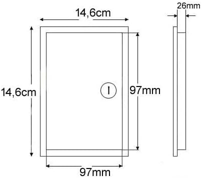 Aqbau® Revisionstür Weiß, Revisionsklappe, Revision Metall, Revisionsklappe trockenbau, Wartungstür, Schnappverschluß, wartungsklappe trockenbau (Einbaumaß 10 x 15 cm) - Cheap-Us