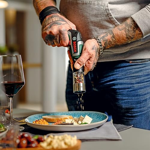 Bosch Bohrer-Aufsatz für IXO Akkuschrauber (mit 3tlg. Bohrer Set, Kunststoff, Gips,Holz,Karton, Sechskantschaft) - Cheap-Us