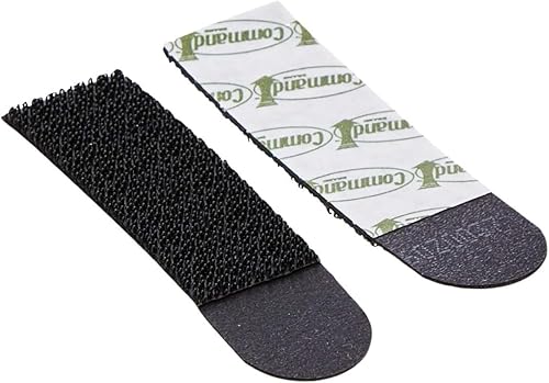 Command Klebestreifen, 4 Sets mit kleinen Strips (S), Schwarz – Bilder aufhängen ohne Bohren, Streifen halten bis zu 1,8 kg, rückstandsfreies Ablösen - Cheap-Us