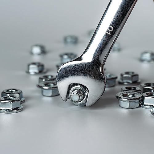 50x Flanschmutter mit Sperrverzahnung M8 - Gezahnte Sechskantmuttern - Bundmuttern - Sperrzahnmuttern - Gewindemutter - rostfrei verzinkt - Cheap-Us