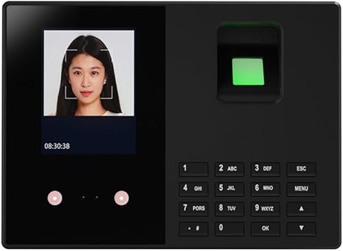 Bisofice T200 Zeiterfassung Arbeitszeiterfassung für Kleinbetriebe, Deutsche Sprache, Keine Monatlichen Gebühren, Unterstützen Sie die Gesichtserkennung, Fingerabdruck & RFID, Passwort - Cheap-Us