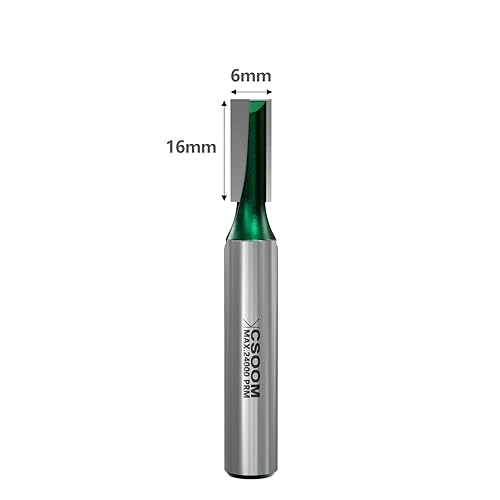 CSOOM 8mm Schaft Professional Bodenreinigung Fräser, mit Schlagmagnetbits, Schaftfräser, Holzbearbeitungswerkzeug Bit (22mm) - Cheap-Us