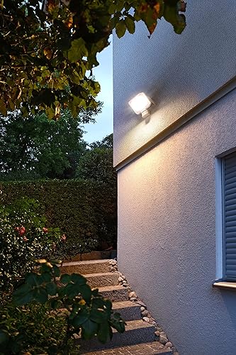 Brennenstuhl LED Strahler AL 2050 mit PIR (20W, 2080lm, 3000K, IP44, LED Fluter zur Wandmontage mit Bewegungsmelder) - Cheap-Us