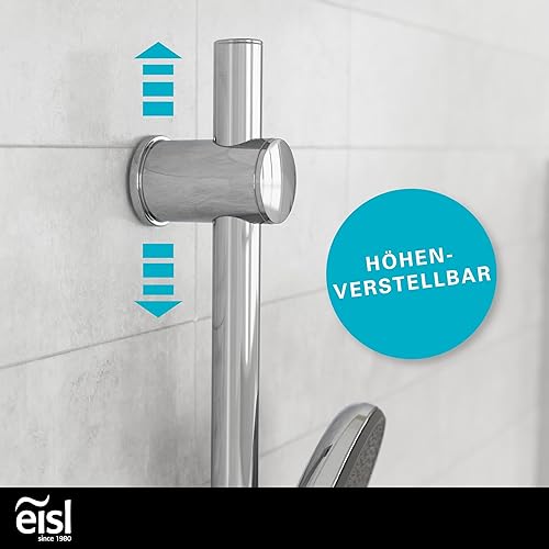 EISL DX7030CSB GRANDE VITA Brausestangenset, Duschset mit Brausestange 90 cm, Duschbrause mit Schlauch und Halterung, Duschkopf mit 3 Funktionen, Duschstange mit Brause, Chrom - Cheap-Us