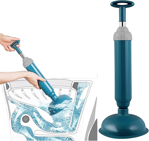 Pömpel Pümpel Saugglocke Abfluss Spülbecken Plunger Abflusspumpe Pressluft Rohrreiniger Druckluft Rohrfrei Pumpe für Badezimmer Toilette Badewannen Duschen - Cheap-Us