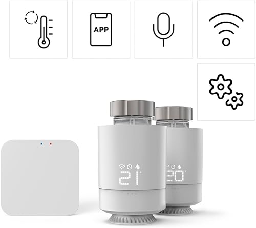 Hama Smartes Heizkörperthermostat (Erweiterung für Heizungssteuerung WLAN, Smart Home Heizungsregler für alle Ventile, programmierbarer Heizungsthermostat, individuell heizen per App, Energie sparen) - Cheap-Us