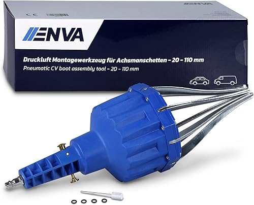 ENVA Druckluft Montagewerkzeug für Achsmanschetten Pneumatischer Achsmanschettenspreizer 20 bis 110 mm Durchmesser Druckluftmontagegerät für einfache Montage ohne Demontage des Gelenks - Cheap-Us