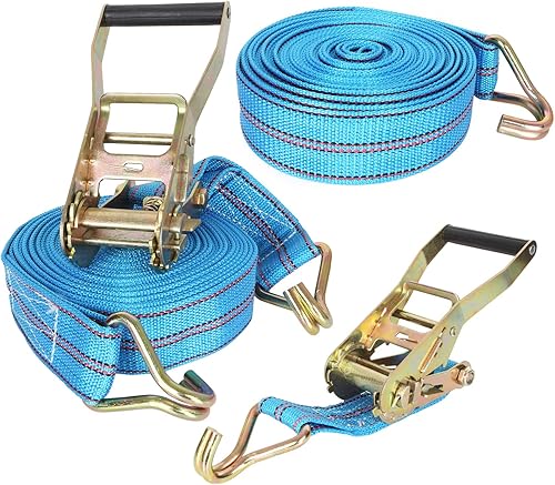 LOLYSIC 2 Stück 6000kg 10m zurrgurte mit ratsche, Haken Ratschengurt, 13333 LBS bruchfeste Cargo-Ratschengurte,Ratschengurt Ladungssicherung - Cheap-Us