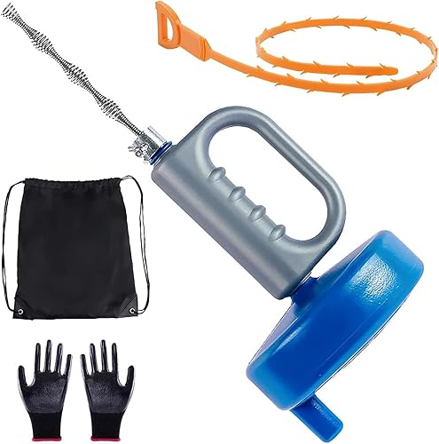 Rohrreinigungsspirale, 13m Abflussreiniger Spirale Ausziehbar, Spirale Abfluss Rohrreinigung mit Schnecke, Rohrspirale Umweltfreundliche für Küche Spülbecken Kanal - Cheap-Us