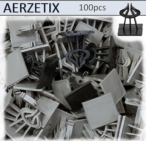 AERZETIX - C65236 - Los von 100 Bewehrung Keilen mit basis für betonstahl von Ø4 bis Ø14-30 mm überdeckung - horizontale befestigung auf extrudiertem expandiertem polystyrol - aus kunststoff - Cheap-Us