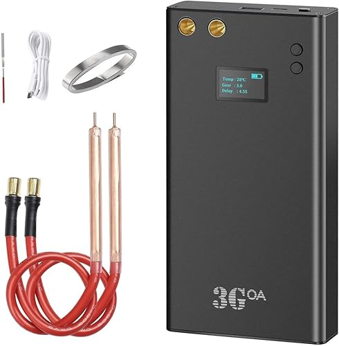 KKTECT Punktschweißgerät LCD-Bildschirm 7500mAh 70 Gänge einstellbar Mini DIY Punktschweißmaschine mit 5m Nickelblech für Akku Tragbares digitales Punktschweißgerät - Cheap-Us