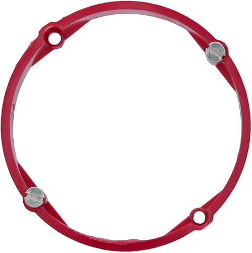 Voxura Putzausgleichsring für Unterputz-Gerätedosen Schalterdosen 24mm Tiefe flach Ø 60mm UP Rot 25 Stück - Cheap-Us
