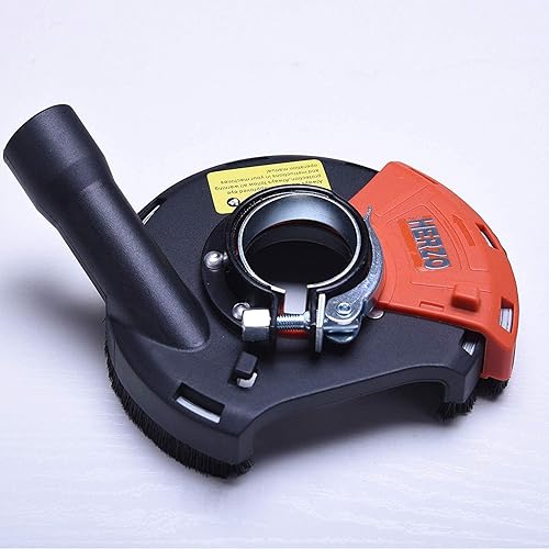 HERZO Universal Absaughaube mit Bürsten Schleiftopf 115mm und 125mm für Winkelschleifer für Schleifarbeiten mit Absaugung - Cheap-Us