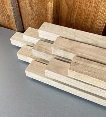 Eiche 3 x 5 cm DACHLATTEN BAUHOLZ KONTERLATTE HOLZ 100 cm LÄNGE (3 x 5 cm – 100 cm Länge - 4 Stück) - Cheap-Us