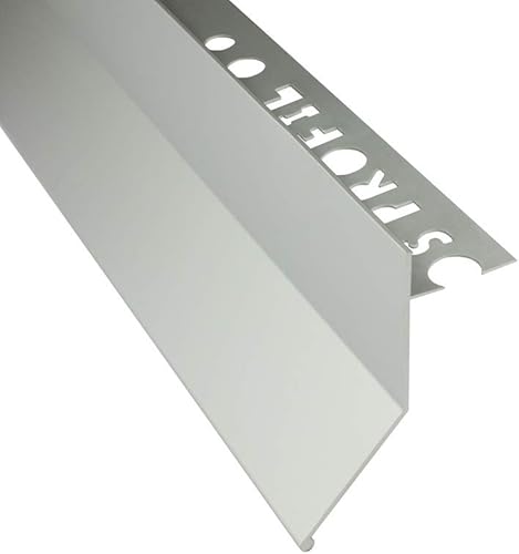 Alu L-Profil Balkon Terrasse abtropf Fliesenschiene Profil Schiene silber L300cm 10mm - Cheap-Us
