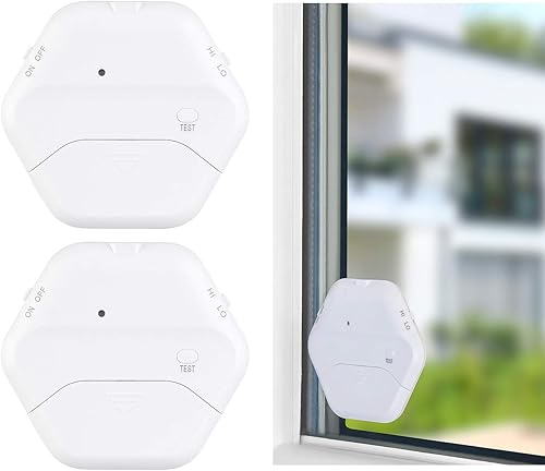VisorTech Einbruchsschutz: 2er-Set extradünne Glasbruchmelder, 2 Stufen, 95 dB, 54 Monate (Glasbruchalarm, Glasbruchmelder-Einbruchschutz, Alarmanlage) - Cheap-Us
