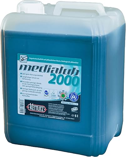 5 Liter Bio Kettenöl KETTLITZ-Medialub 2000 'Blauer Engel' Sägekettenhaftöl biologisch abbaubar - Cheap-Us