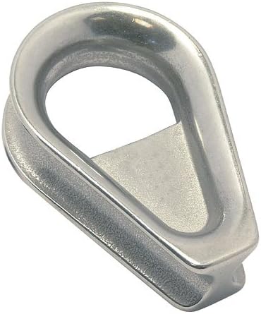 Yacht Steel Kausche mit Steg 25mm - Cheap-Us