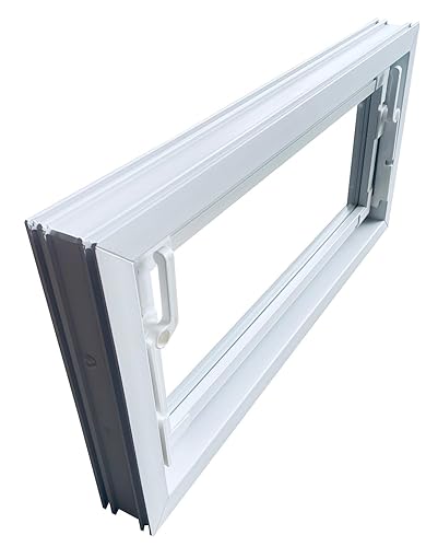 Trobak Kellerfenster weiss 50 x 30 cm Isolierverglasung - Cheap-Us