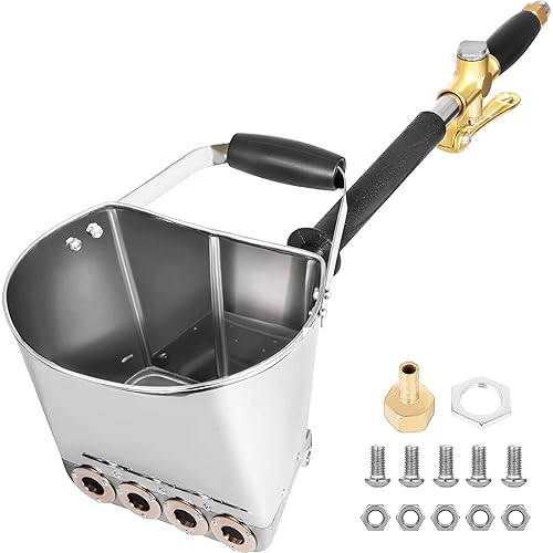 VEVOR Spritzgerät für Fugenmörtel, Zementpistole, Putzmaschine mit 4 Strahlarten, Sandsprüher, Gips, Beton, Kalkmörtel, für Wandfarbe, Silber - Cheap-Us