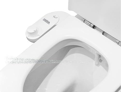 KMINA - Bidet Aufsatz für Toilette Kaltwasser 80 cm, Toilettensitz, WC Dusche, Nicht Elektrisch, Weiß - Cheap-Us