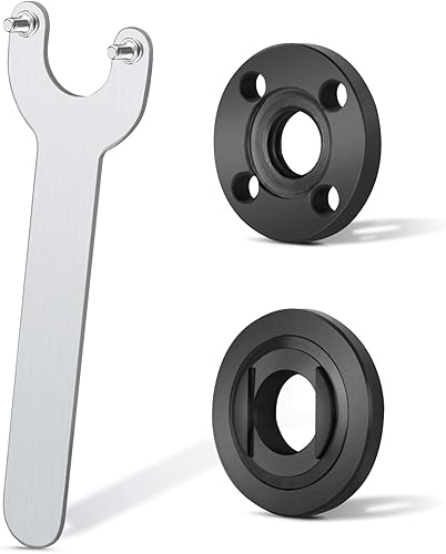 Ecarke Schleifer Flansch Winkelschlüssel Schraubenschlüssel Metall Kontermutter für Kompatibilität mit Milwaukee Makita 193465-4 Bosch Black & Decker Ryobi 4.5'5' 5/8-11 - Cheap-Us