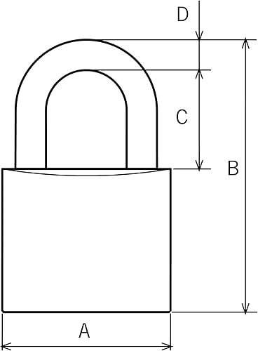 Tesa Assa Abloy, Messing-Vorhängeschloss, CL40CR - Cheap-Us
