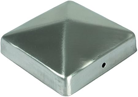 Pfostenkappe Zaunkappe Abdeckkappe Pyramide Edelstahl 71 x 71 mm (5) - Cheap-Us