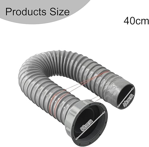 Abflussschlauch für Küchenspüle, flexibel, 40/60/80/100/120 cm, flexibler Abflussschlauch für Küchenspüle (60 cm) - Cheap-Us