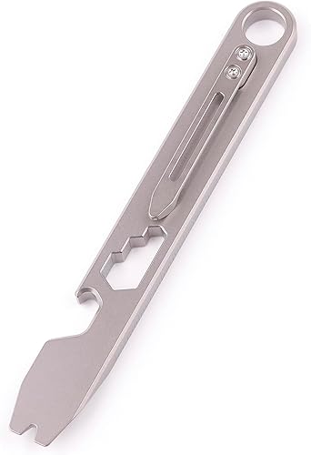 Hamans EDC Brecheisen Flaschenöffner Titan EDC-Hebelstange Getriebe mit Clip CM Einheit Skalenschlüssel - Cheap-Us