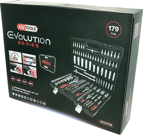 KS Tools 917.0779 1/4'+3/8'+1/2' Steckschlüssel-Satz, 179-tlg - Cheap-Us