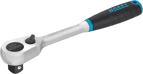 HAZET Hebel-Umschaltknarre 916SP I 1/2 Zoll (12,5 mm) Vierkant massiv I Oberfläche: verchromt, poliert I Betätigungswinkel: 11,25 ° I Länge: 275 mm - Cheap-Us