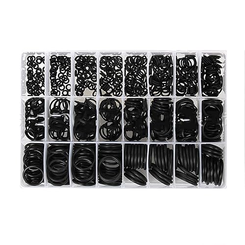 800 Stück Dichtungsringe Set, Dichtungsgummi O-Ring, Dichtringe Gummi, Kit für Elektrische Dichtringe für Sanitärdichtungen und Autoreparaturen(Schwarz) - Cheap-Us