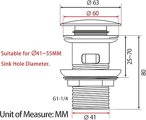 Antfly Ablaufgarnitur Waschbecken mit Überlauf, Ablaufventil Abflussgarnitur, Pop Up Ventil,Universal Ablaufgarnitur für Waschbecken und Waschtisch (Weiß) - Cheap-Us