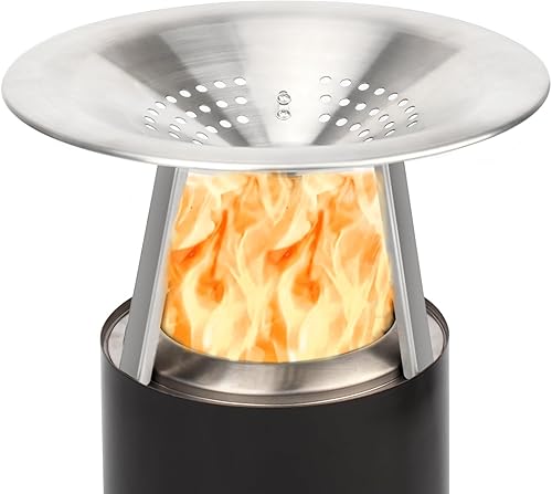 Wärmeabweiser für Solo-Herd Mesa XL – fängt Wärme ein, erweitert den Hitzeradius – 304 Edelstahl – Mea XL Hitzeschutz – inklusive Antikoch-Clip und Aufbewahrungstasche – 27,9 cm (T) x 15,2 cm (H) - Cheap-Us