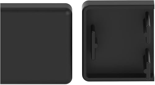 Habengut | Zubehör-Set (4x ES, 2x IE, 2x AE, 2x FW, 2x T-Stück) für die Montage des Kabelkanals 15x15 mm, Schwarz - Cheap-Us