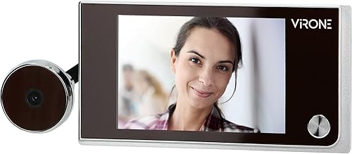 Virone Türspion Kamera LCD 3,5' Weitwinkelobjektiv Batteriebetrieben Silber - Cheap-Us