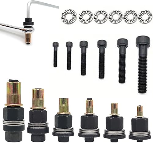 6 Sets Nietmuttern, Handnietwerkzeug Set M3-M4-M5-M6-M8-M10, Hand Nietmuttern Werkzeug, Einziehmuttern, Nietmutter Pistole Werkzeug mit Lager und Spurstangen, Entworfen für Enge Räume - Cheap-Us
