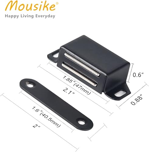 Mousike Cabinet Magnets 30lb Black Door Magnets with Strong Magnetic for Kitchen Cupboard Wardrobe Closet Cabinet Door Drawer Latch 4 Pack) - Cheap-Us