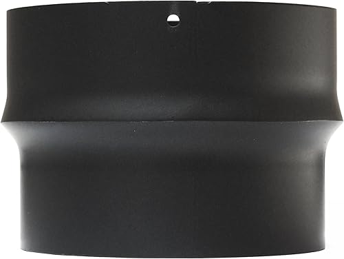 raik Rauchrohr/Ofenrohr-Erweiterung Innendurchmesser 130 mm Außendurchmesser 150 mm Stahlblech 2 mm Schwarz SH013-016-sw - Cheap-Us