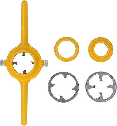 Glomora Schneideisen-Set, Gewindeschneider, PVC Drahtmacherwerkzeuge, Gewindeschneider für 1/2 Zoll, 3/4 Zoll und 1 Zoll, Schneiddrahtbohrer für Autoreparatur und Industrie - Cheap-Us