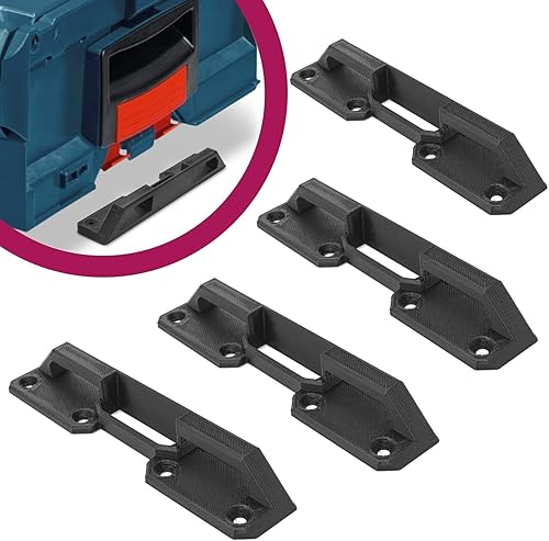 Mobilefox Halter Werkzeug Koffer Halterung Set 4 Stück Sicherung passend für Bosch L-Boxx Sortimo - Cheap-Us