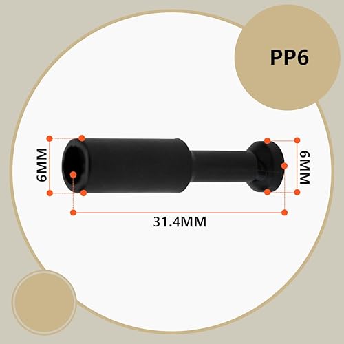 Bwintech 20 Stück 10mm Schlauch AD Push to Connect Pneumatik PBT Harz Stecker Fitting (PP10) - Cheap-Us