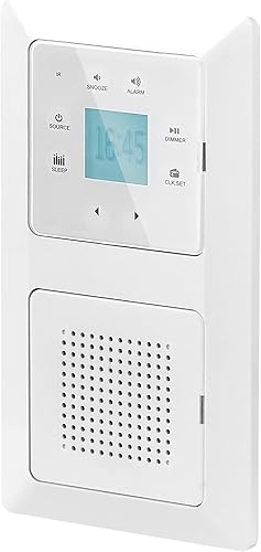 UNITEC Unterputz Radio mit Touchfunktion und Bluetooth, weiß, senkrecht und waagerecht montierbar - Cheap-Us
