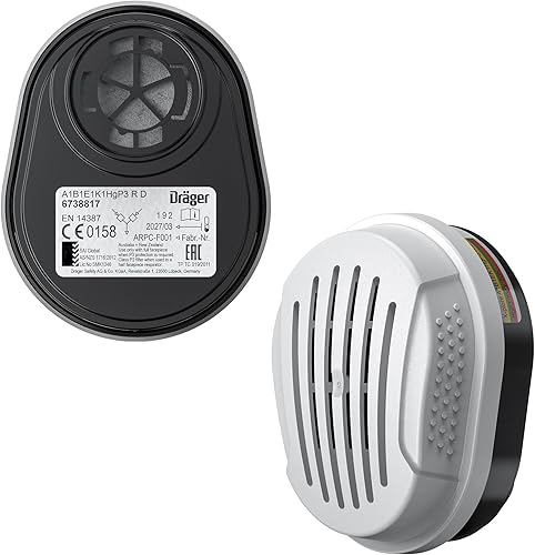 Dräger Safety Dräger X-plore Filter ABEKHg-P3 RD - 1 Paar für Dräger Halbmaske 3300, 3500 oder Vollmaske 5500 - Cheap-Us