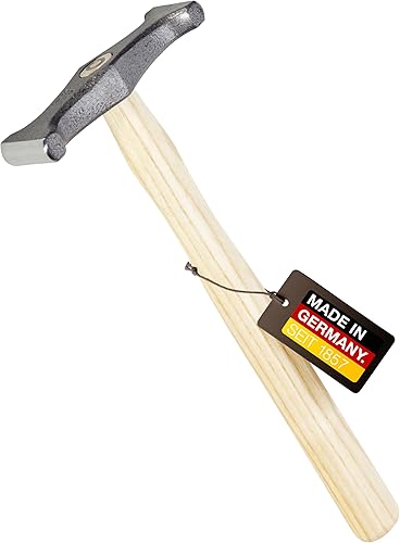 PICARD Schweifhammer Nr. 175 ES 375g | Profi-Qualität für Dachdecker-Dachklempner | Robust & Präzise | Ergonomischer Eschenstiel | Hammerschlag-Grau | Spezialstahl | Made in Germany seit 1857 - Cheap-Us